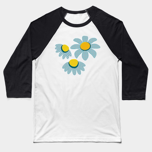 Delicate Blue Blossoms Baseball T-Shirt by KeiKeiCreative